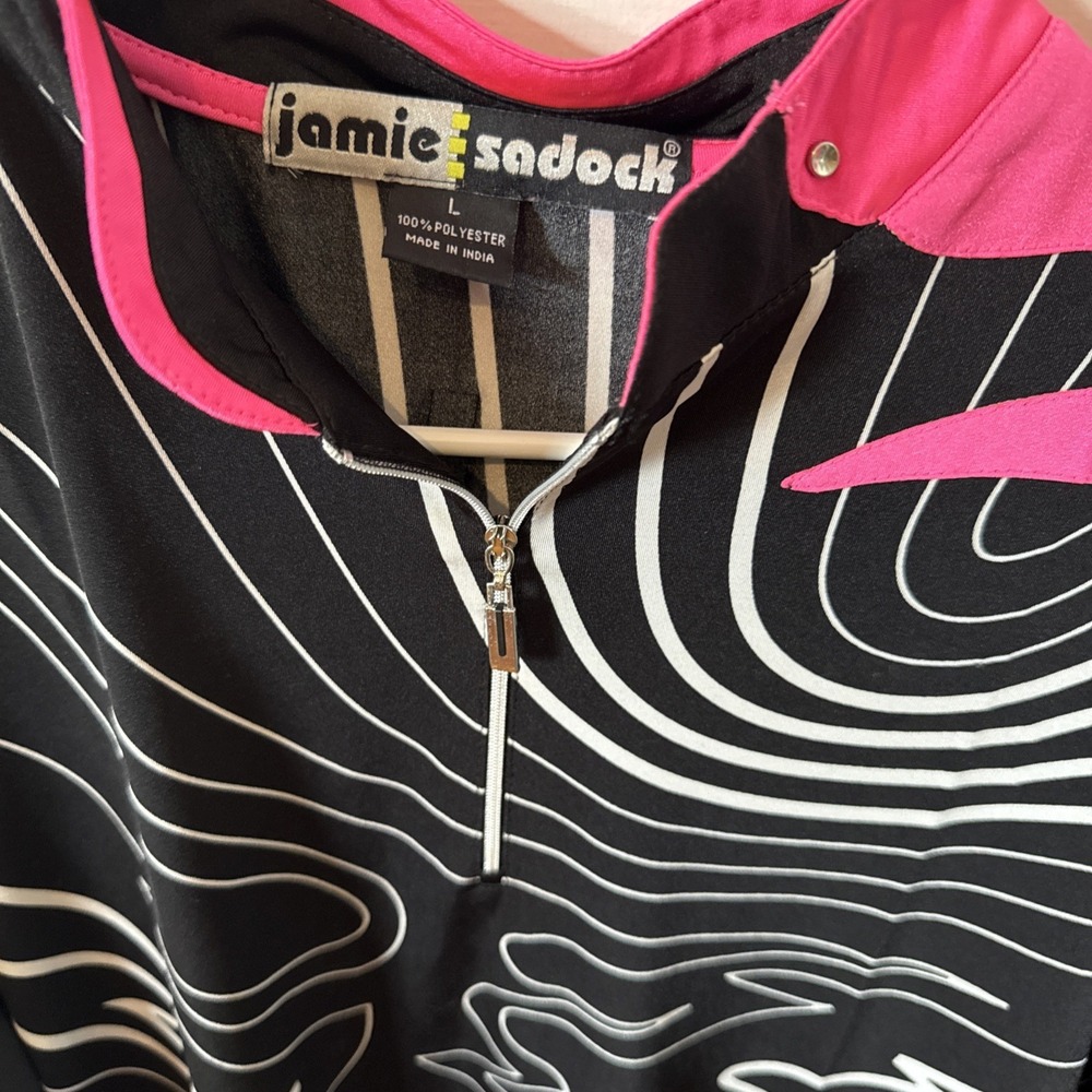 jamie sadock L Golf / Cycling Jersey 1/4 Zip - Picture 2 of 4